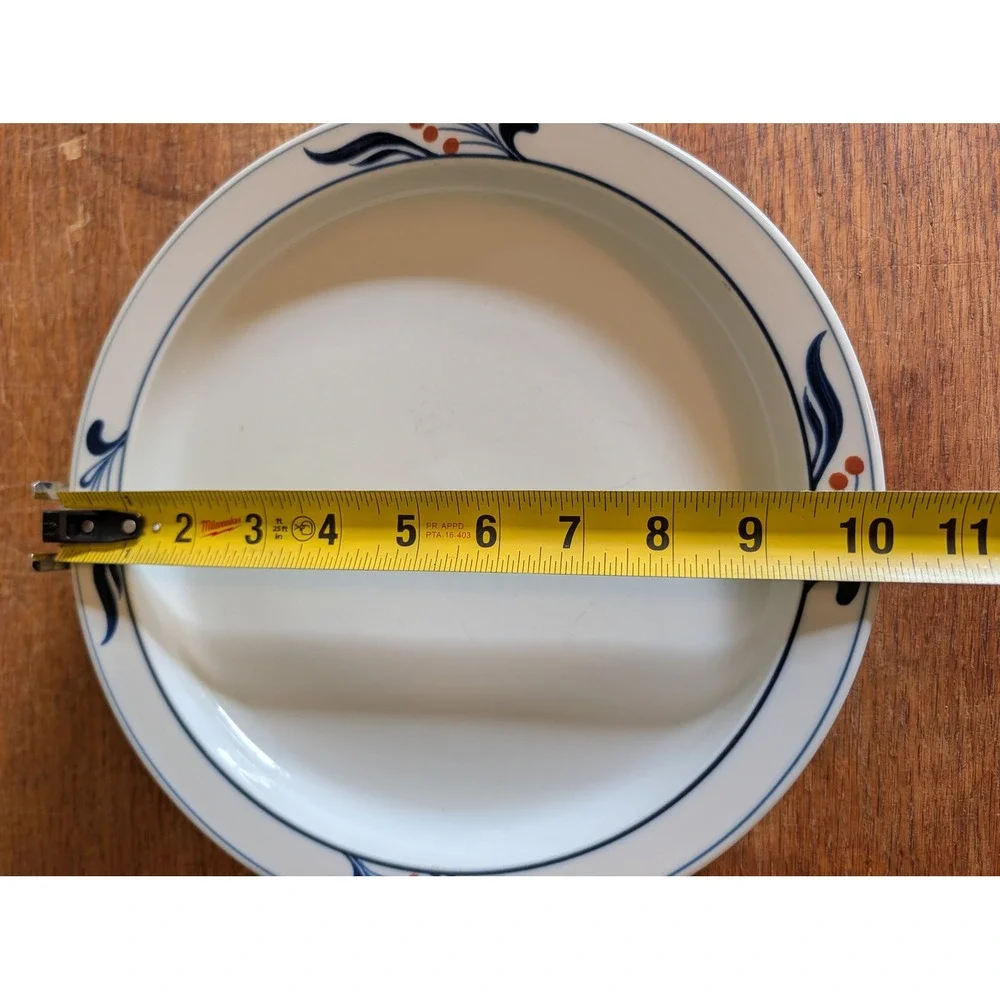 Dansk Bistro Maribo Blue Dinner Plates Set of 4 Niels Refsgaard 10.25in